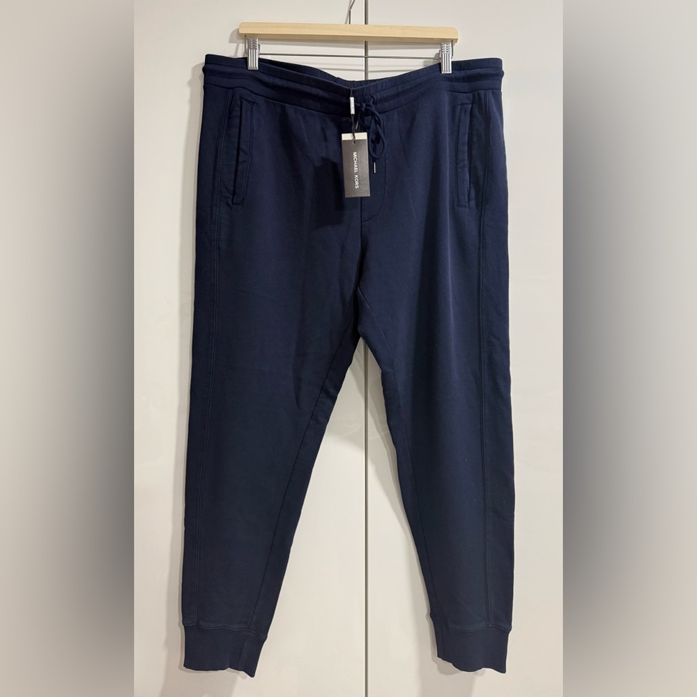 Michael Kors Mens Joggers Sweatpants Navy Size XL